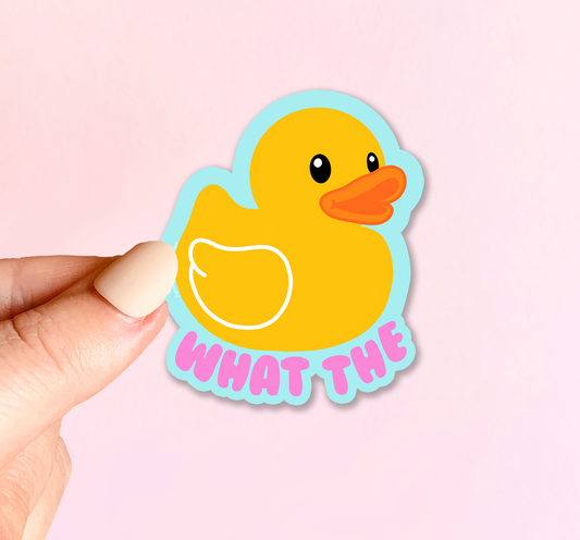STICKER What The Duck 3"