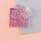 Mini Squares Set - Iridescent quilting rulers
