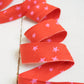 2.5" Bias Quilt Binding – Starry Warm Red (Ready-Made Cotton Binding)