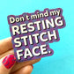 Resting Stitch Face Sticker