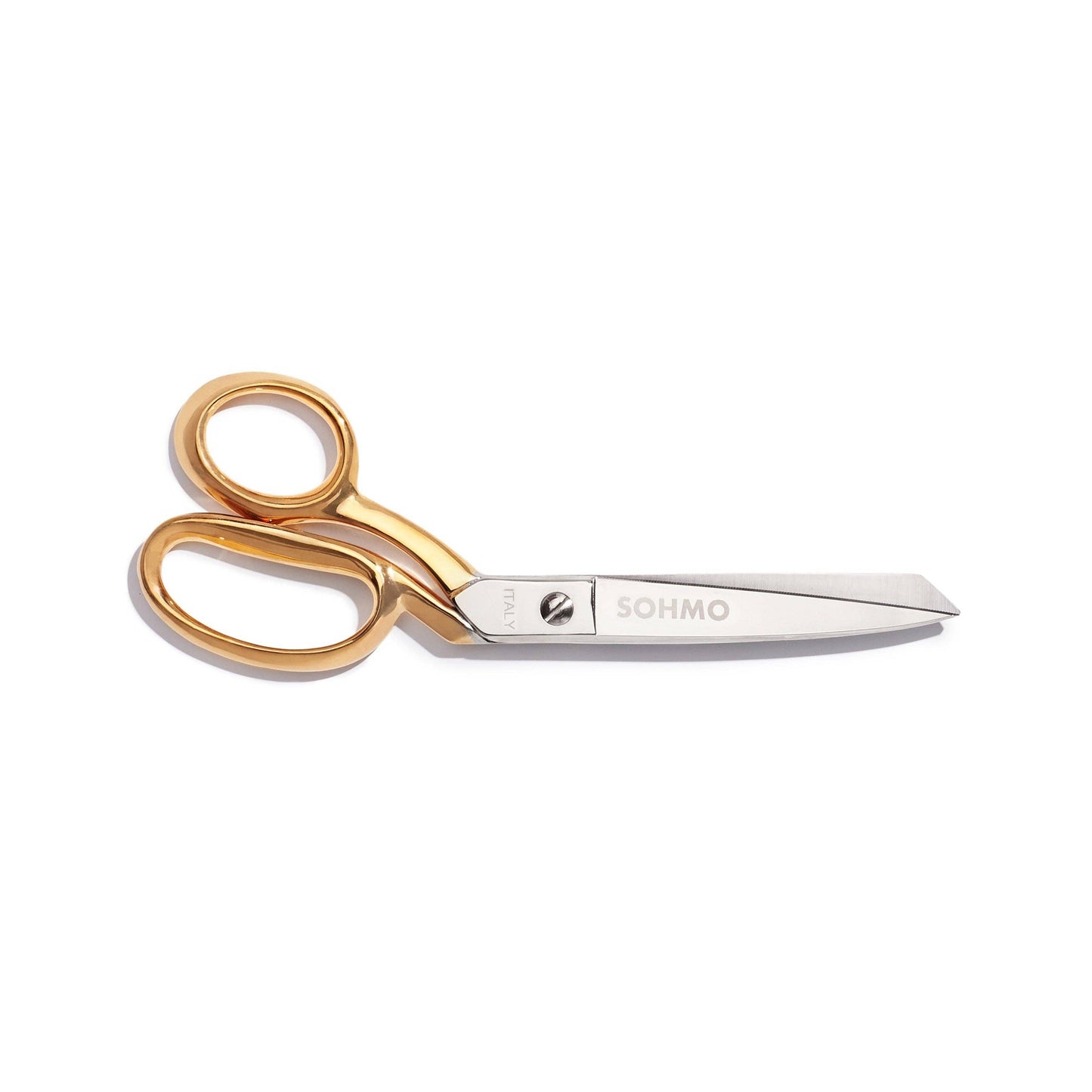SOHMO Left-Handed Tailoring Shears 8" - Handmade in Italy, 24k Gold-Plated Handles