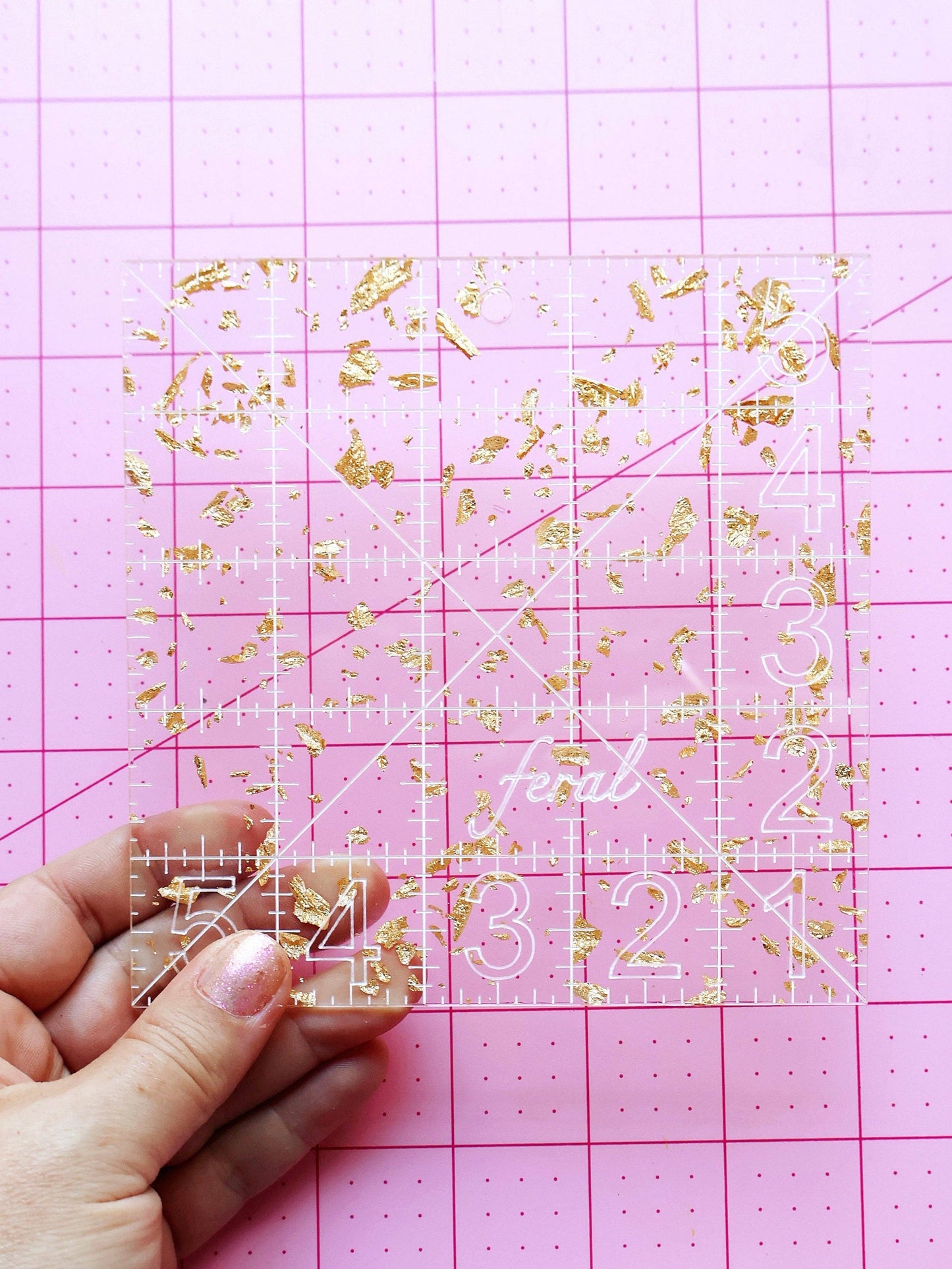 Charm square ruler