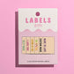 Metallic Side Seam (Cream) Woven Labels