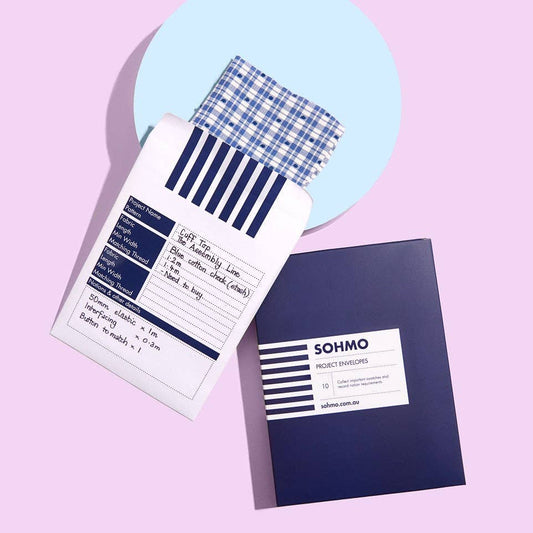 SOHMO Sewing Project Envelopes - Fabric Planning Envelopes, Pack of 10