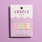 Cute AF! Woven Labels