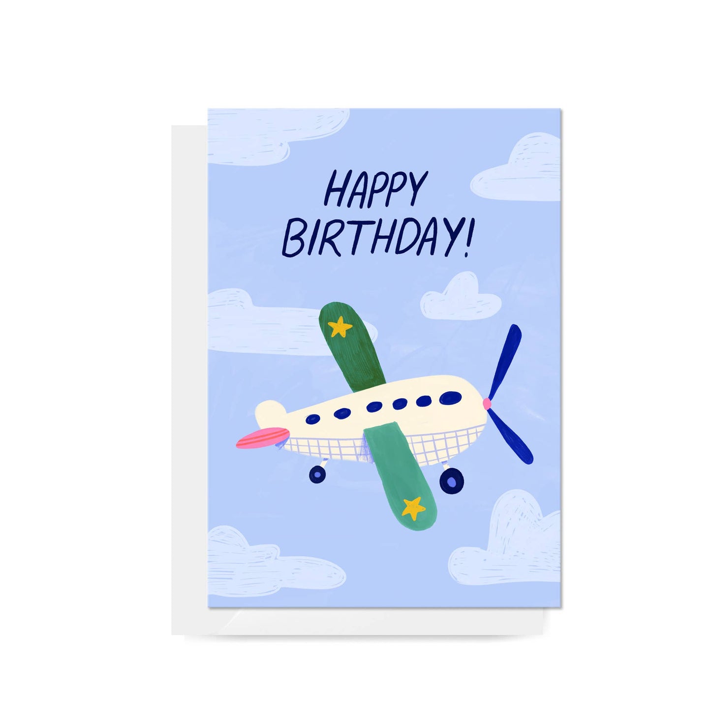 Aeroplane "Happy Birthday" Greeting Card